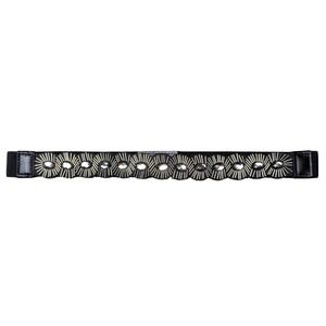 Altar'd State Retro Rhinestones Embellished Stretch Women's‎ Black Belt